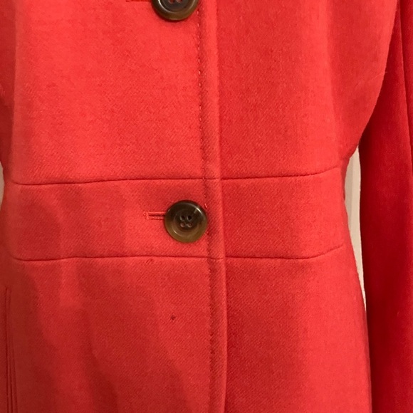 J. Crew 100% Wool  Coral Women's Blazer Sz 4 - Picture 5 of 8